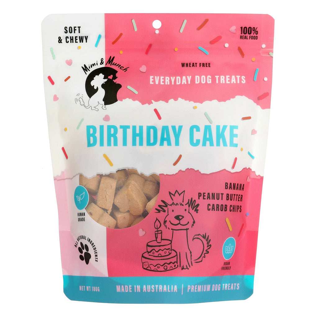 Mimi and Munch Wheat Free Birthday Cake Dog Biscuit Treats 180g-Habitat Pet Supplies