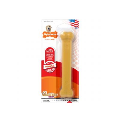 Nylabone Power Chewer Peanut Butter Dog Toy Giant-Habitat Pet Supplies