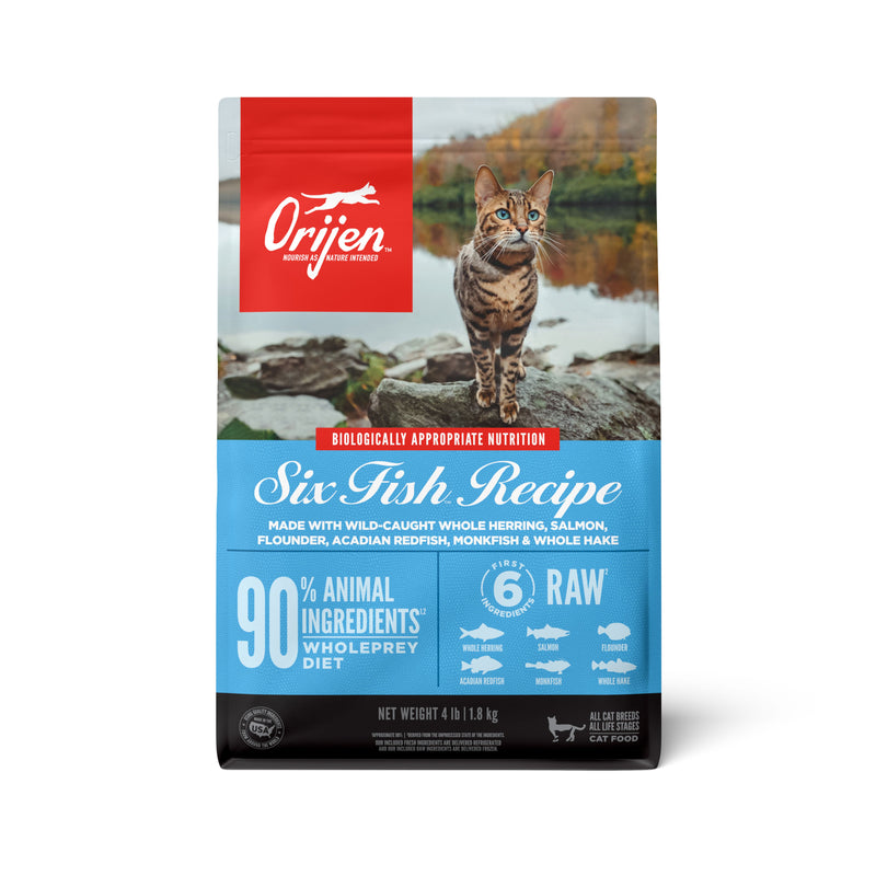 ORIJEN Six Fish Biologically Appropriate Dry Cat Food 1.8kg^^^