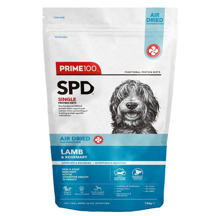 Prime 100 SPD Air Lamb and Rosemary Dog Food 120g^^^-Habitat Pet Supplies