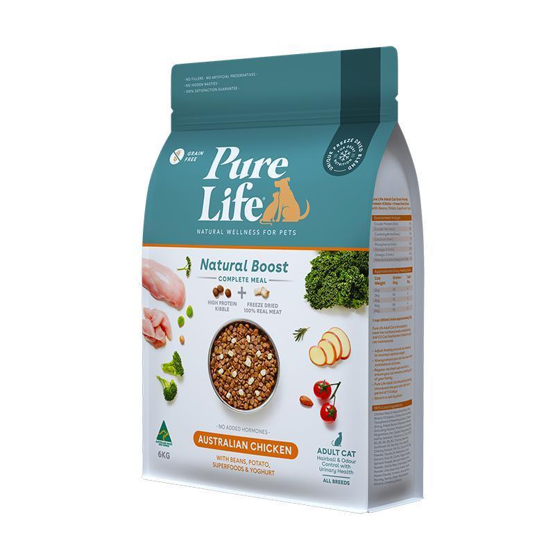 Pure Life Natural Boost Chicken Dry Cat Food 6kg*~*