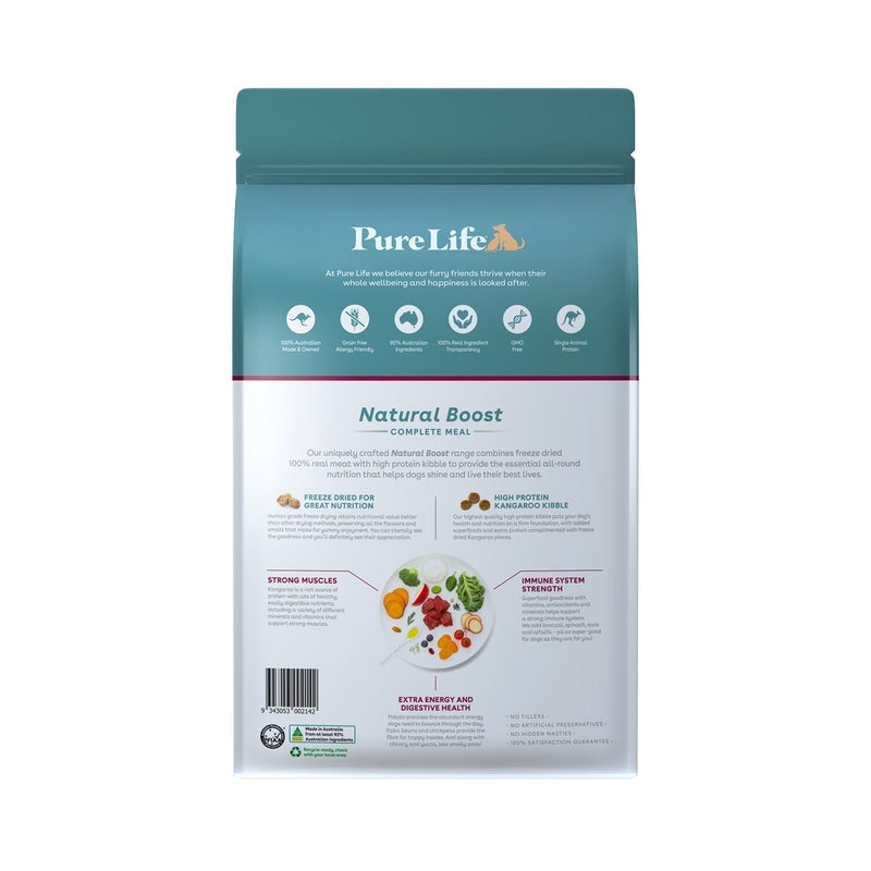 Pure Life Natural Boost Outback Kangaroo Dry Dog Food 1.8kg