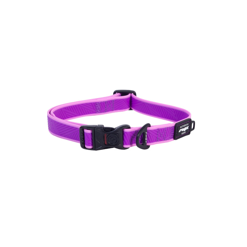 Rogz Classic Amphibian Purple Dog Collar Large^^^-Habitat Pet Supplies