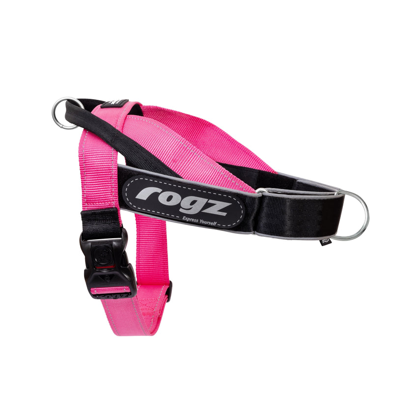 Rogz Utility LetzGo Personalised Harness Pink Lge=^._.^=^^^-Habitat Pet Supplies