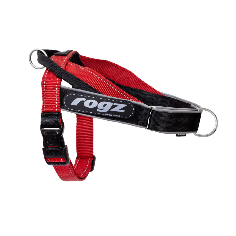 Rogz Utility LetzGo Personalised Harness Red Med=^._.^=^^^-Habitat Pet Supplies