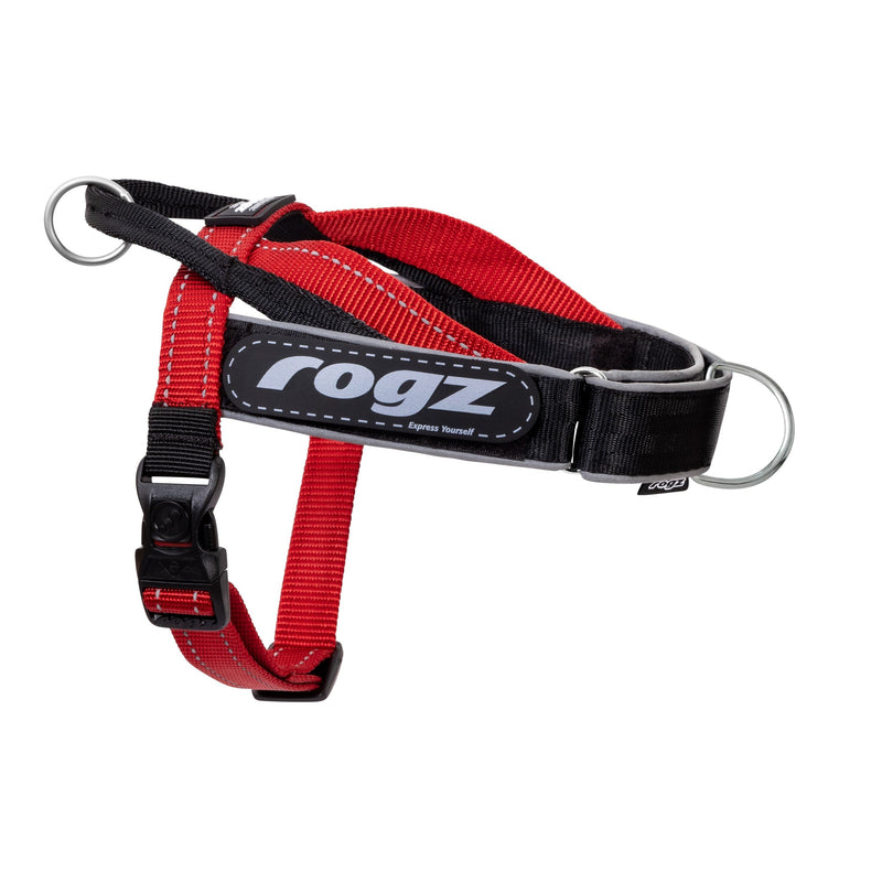 Rogz Utility LetzGo Personalised Harness Red Sml=^._.^=^^^-Habitat Pet Supplies