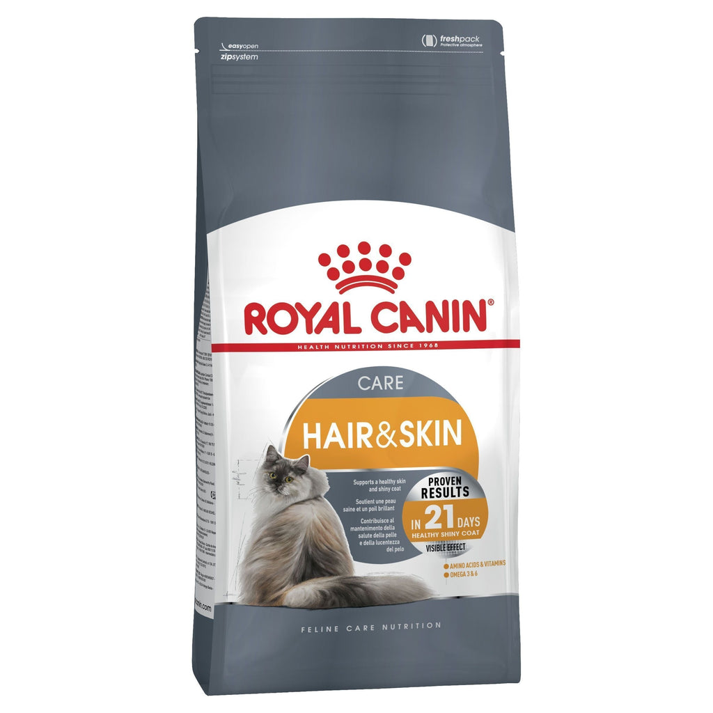 Royal Canin Cat Hair and Skin Adult Dry Food 2kg-Habitat Pet Supplies