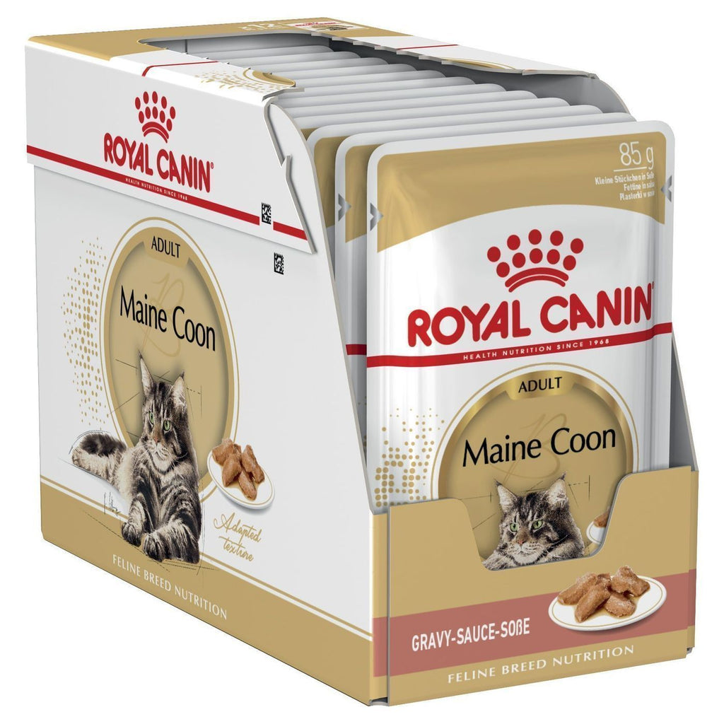 Royal Canin Cat Maine Coon Adult Wet Food Pouches 85g x 12^^^-Habitat Pet Supplies