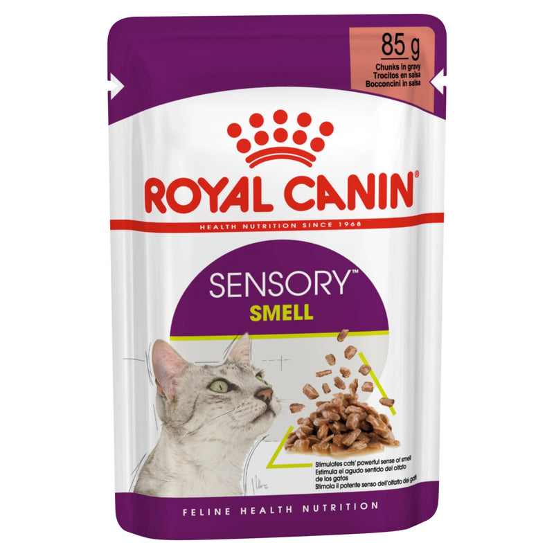 Royal Canin Cat Sensory Smell Gravy Adult Wet Food Pouch 85g^^^-Habitat Pet Supplies