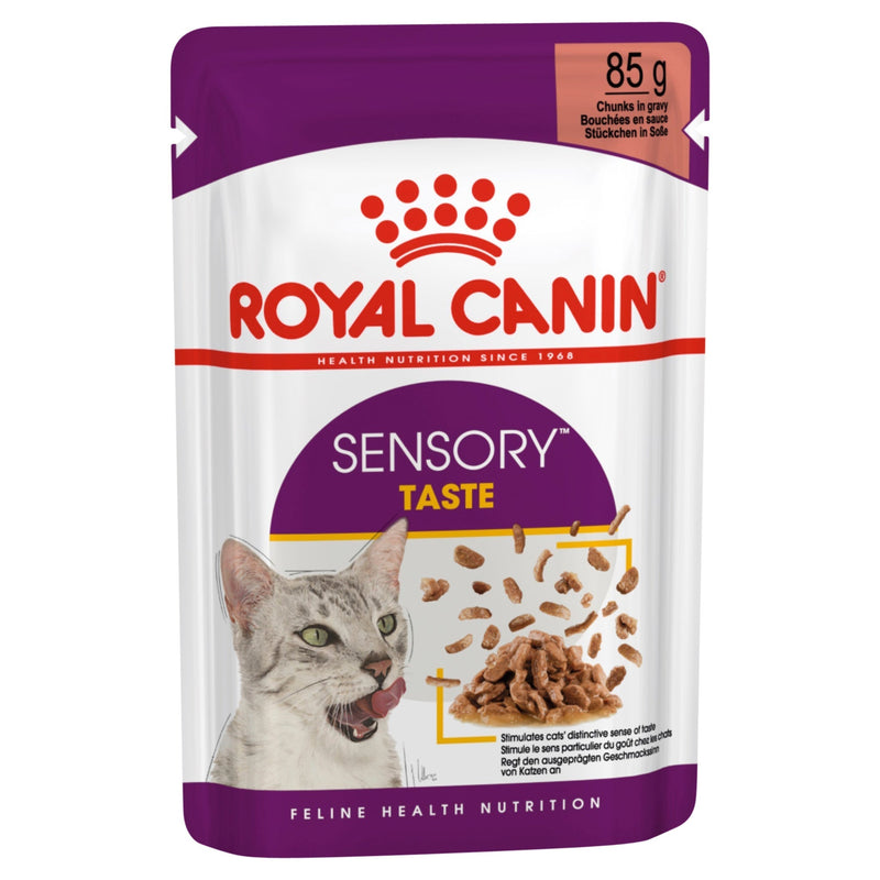 Royal Canin Cat Sensory Taste Gravy Adult Wet Food Pouch 85g^^^-Habitat Pet Supplies