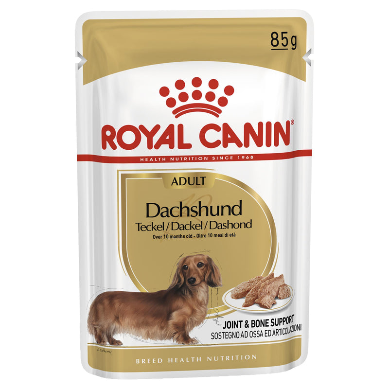 Royal Canin Dog Dachshund Adult Wet Food Pouch 85g^^^-Habitat Pet Supplies