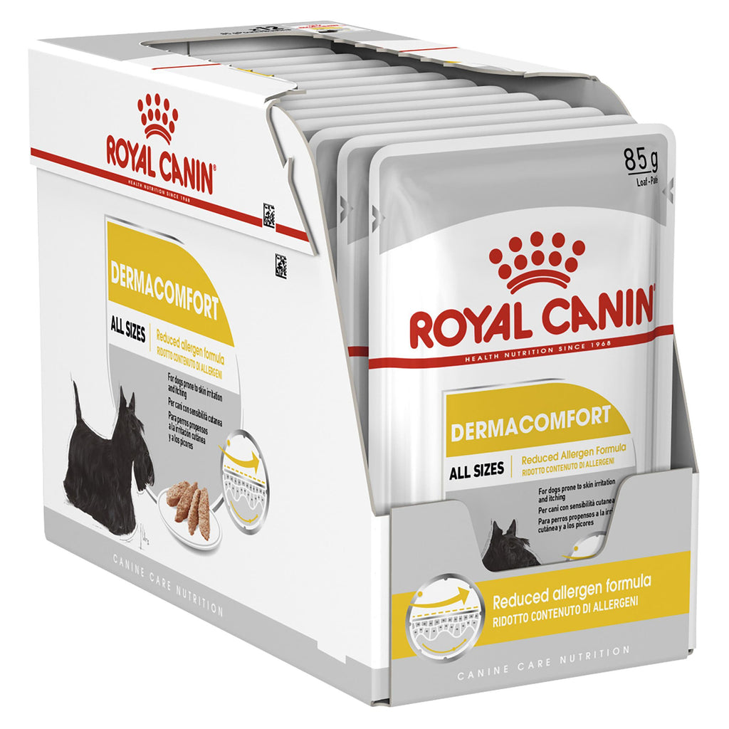 Royal Canin Dog Dermacomfort Loaf Wet Food Pouch 85g x12^^^-Habitat Pet Supplies