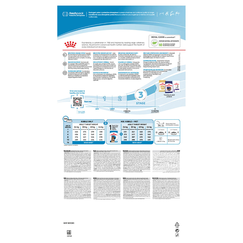 Royal Canin Dog Maxi Puppy Dry Food 15kg