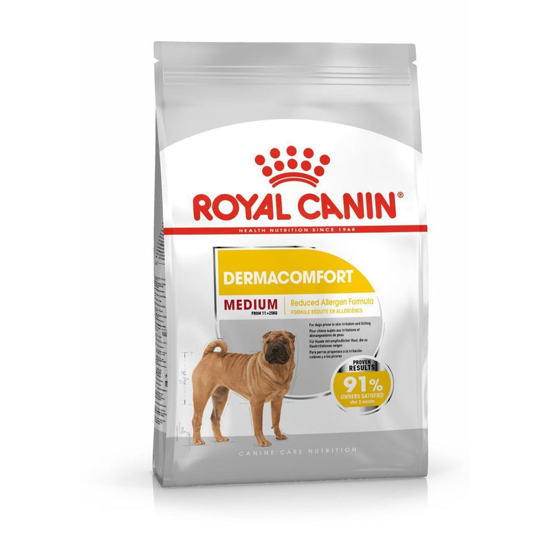 Royal Canin Dog Medium Dermacomfort Adult Dry Food 3kg^^^-Habitat Pet Supplies