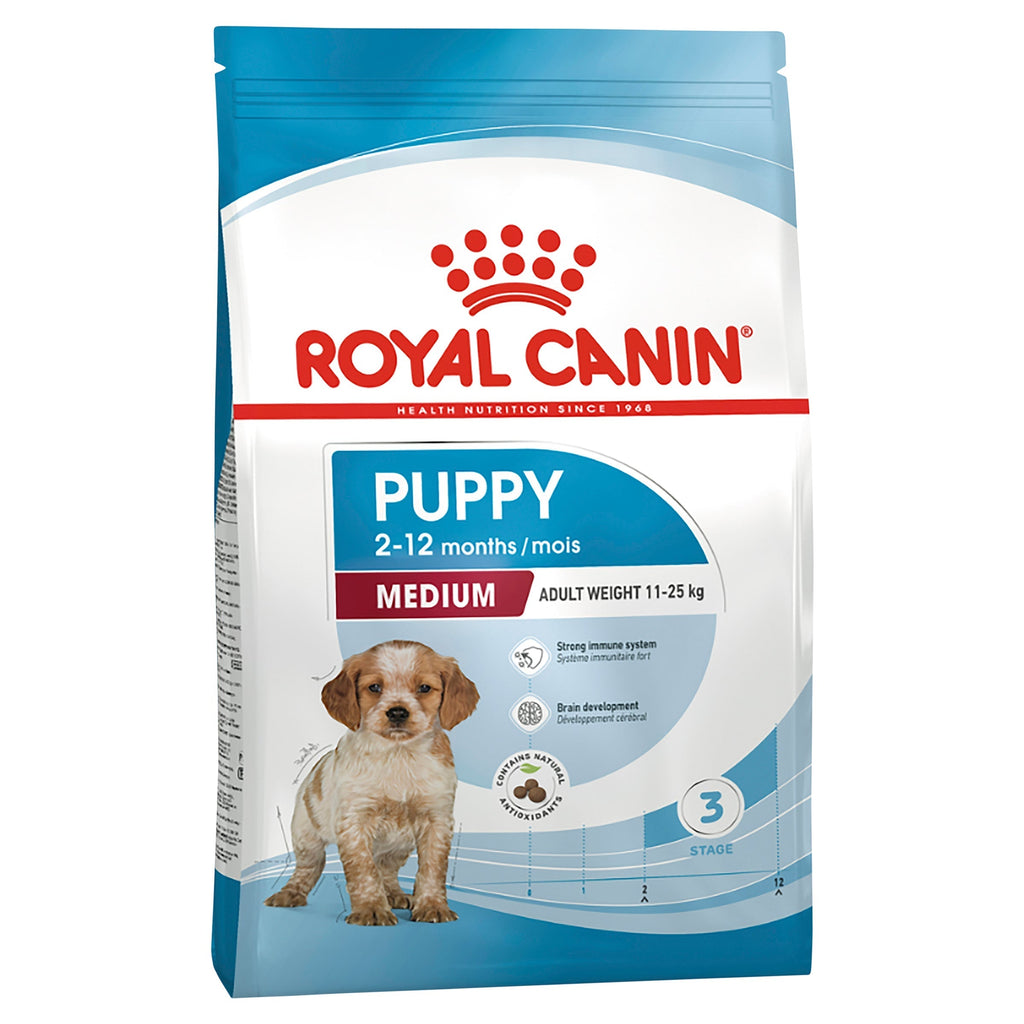 Royal Canin Dog Medium Puppy Dry Food 4kg-Habitat Pet Supplies