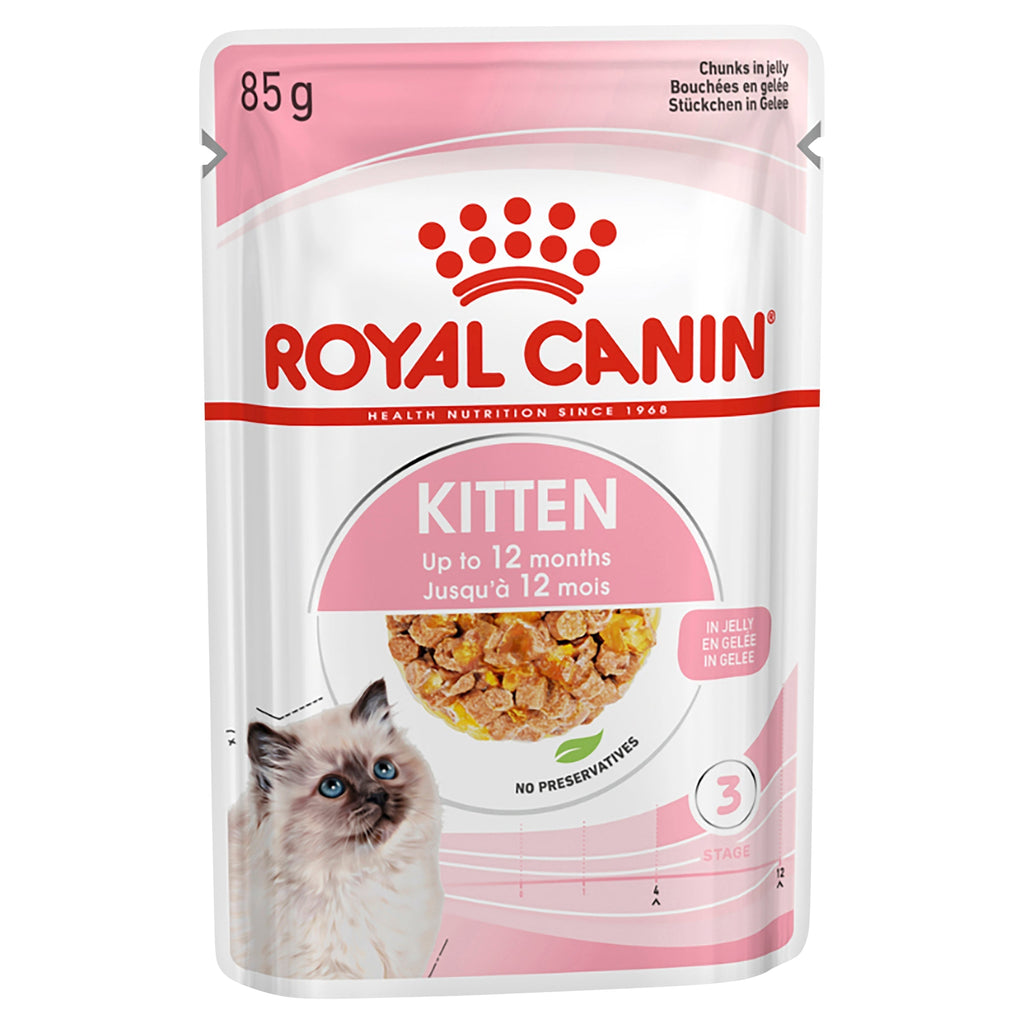 Royal Canin Kitten with Jelly Wet Food Pouch 85g<3 <3 <3-Habitat Pet Supplies