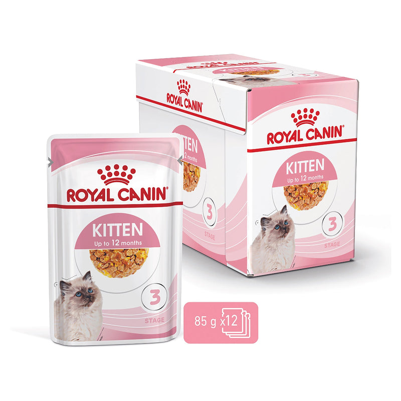 Royal Canin Kitten with Jelly Wet Food Pouches 85g x 12<3 <3 <3