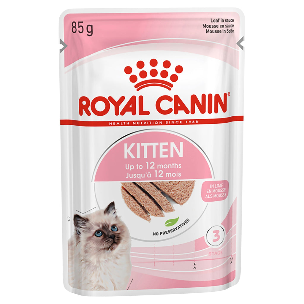 Royal Canin Kitten with Loaf Wet Food Pouch 85g<3 <3 <3-Habitat Pet Supplies