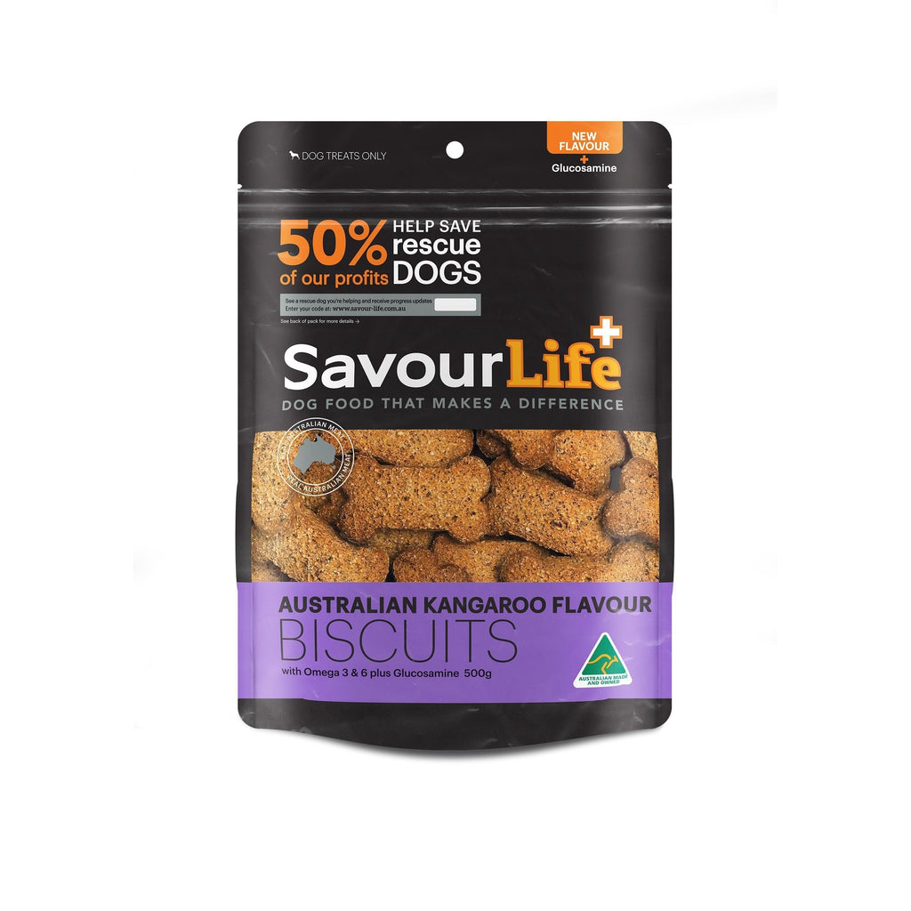 SavourLife Australian Kangaroo Biscuits Dog Treats 500g<3<3<3-Habitat Pet Supplies