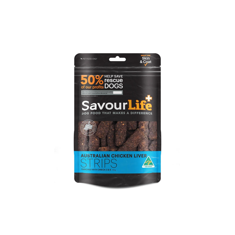 SavourLife Australian Liver Strips Dog Treats 165g^^^-Habitat Pet Supplies