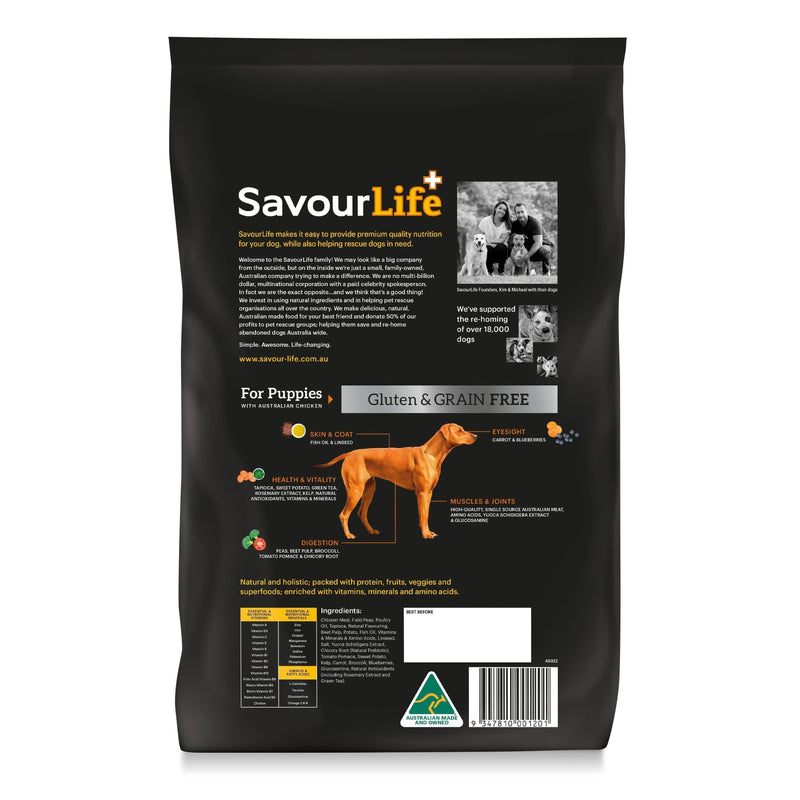 SavourLife Grain Free Dry Dog Food Chicken for Puppies 2.5kg^^^