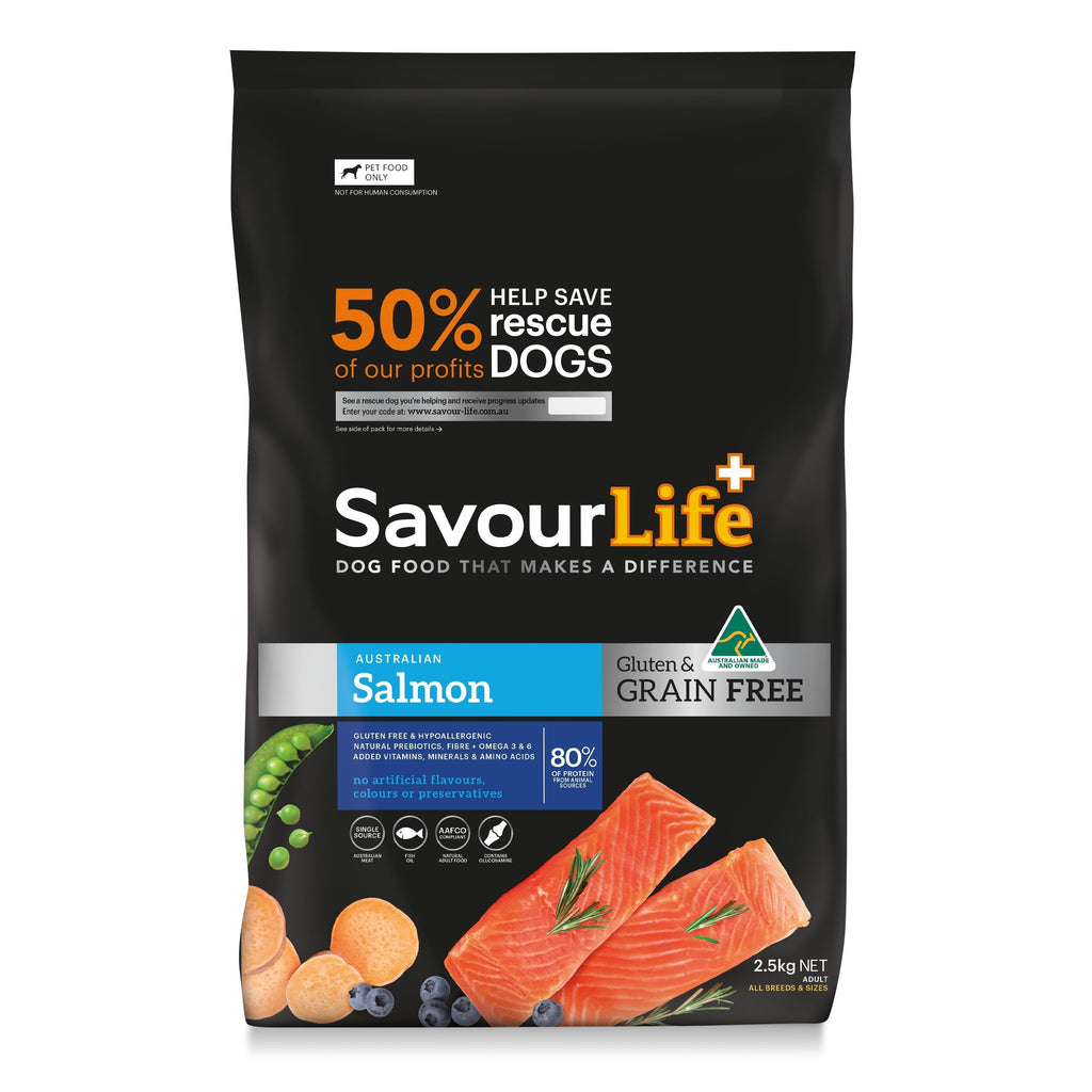 SavourLife Grain Free Dry Dog Food Salmon 2.5kg^^^-Habitat Pet Supplies