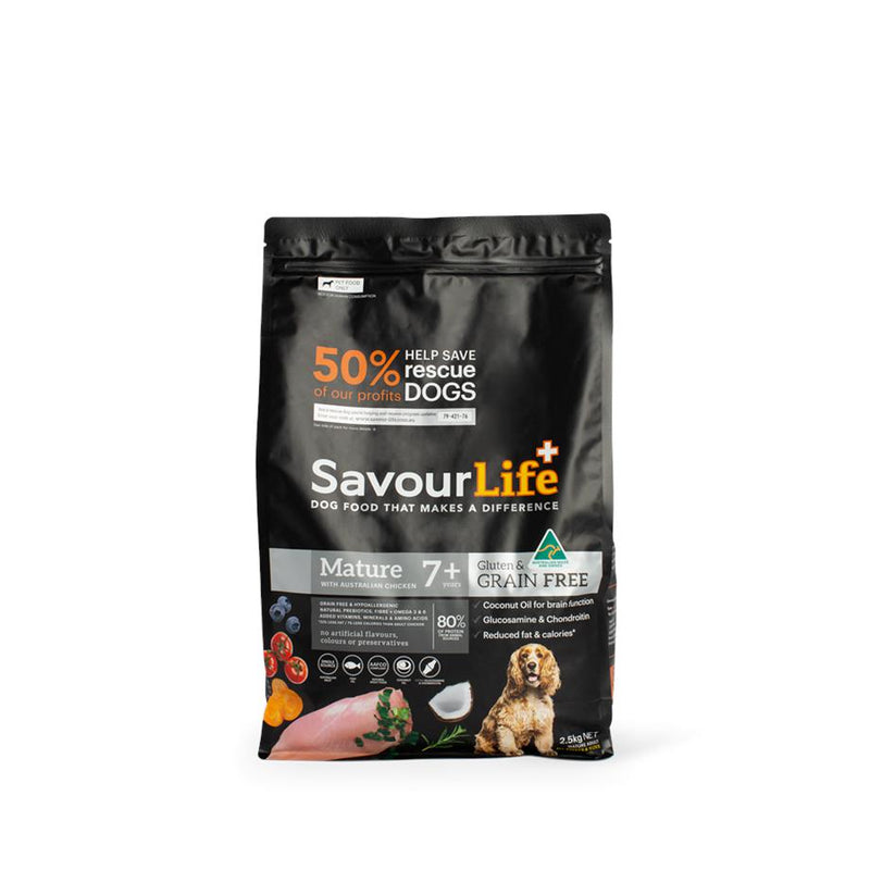 SavourLife Grain Free Mature Dry Dog Food Chicken 2.5kg^^^-Habitat Pet Supplies