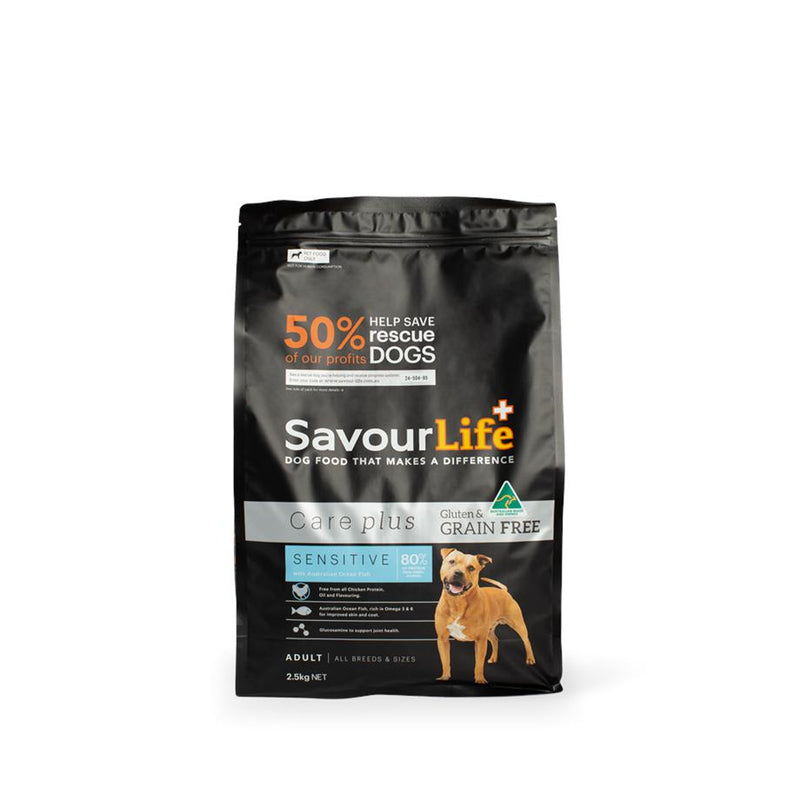 SavourLife Grain Free Sensitive Dry Dog Food Ocean Fish 2.5kg^^^-Habitat Pet Supplies