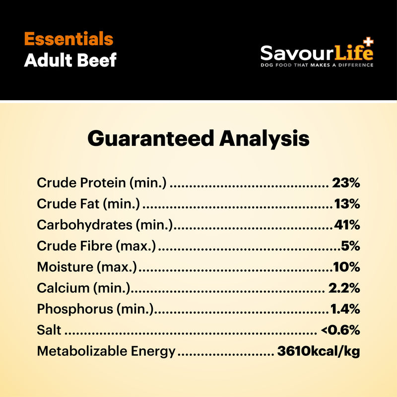 Savourlife Essentials Dry Dog Food Beef with Veggies & Brown Rice 3kg*~*