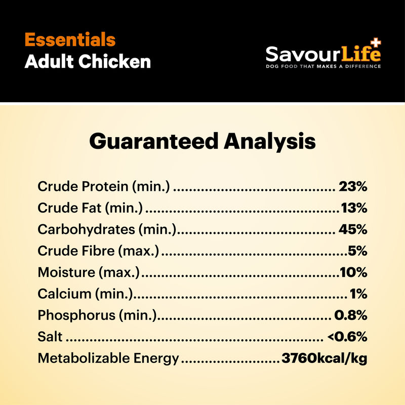 Savourlife Essentials Dry Dog Food Chicken with Veggies & Rice 3kg*~*