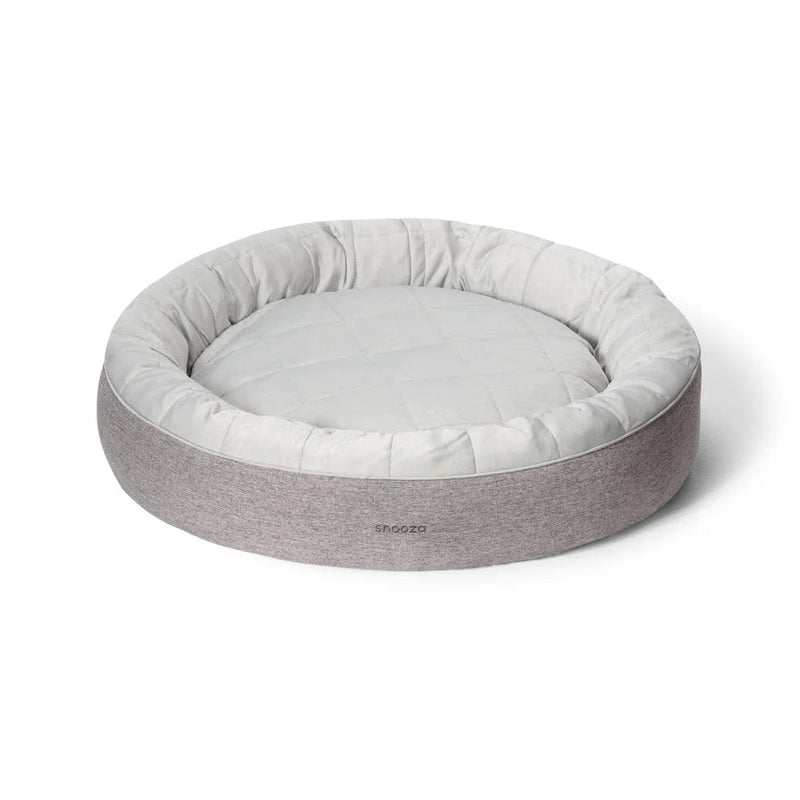 Snooza Cooling Cuddler Powder Grey Dog Bed Extra Large-Habitat Pet Supplies