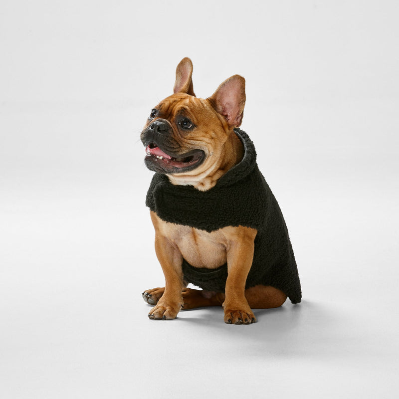 Snooza Dog Apparel Reversible Jacket Teddy Black Large ***