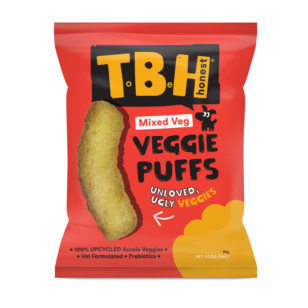 TBH Veggie Puffs with Mixed Vegtables Dog Treats 80g^^^-Habitat Pet Supplies