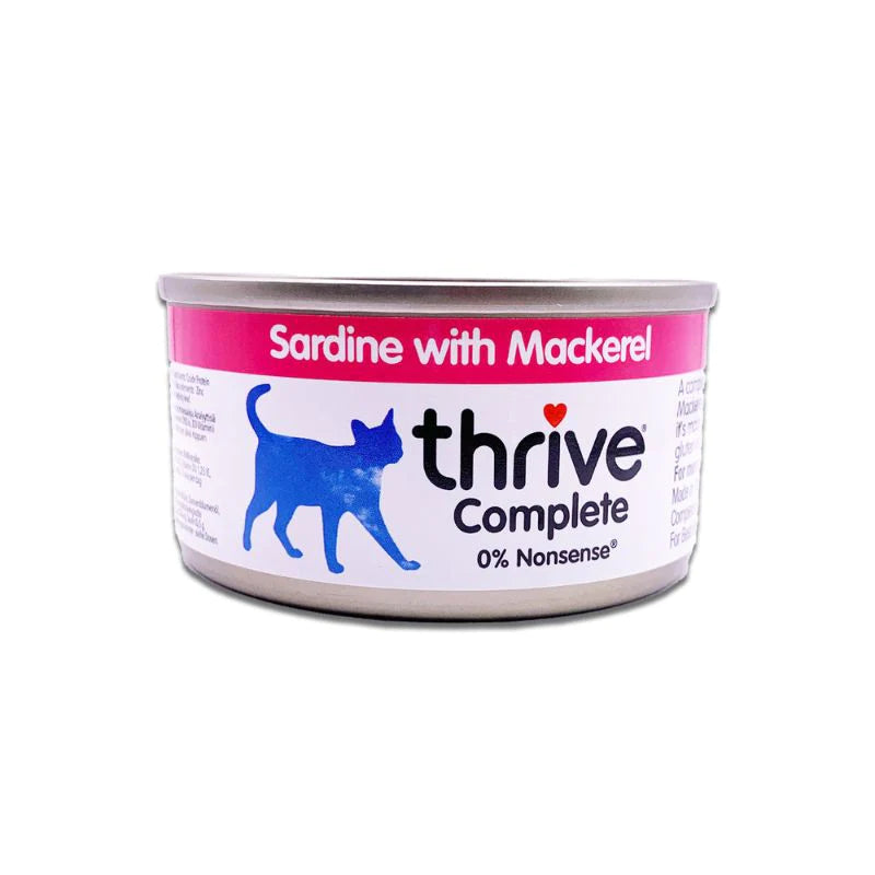 Thrive Sardine and Mackerel Wet Cat Food 75g^^^-Habitat Pet Supplies