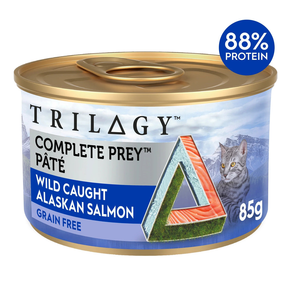 Trilogy Complete Prey Pate Salmon Cat Wet Food 85g x 24***-Habitat Pet Supplies