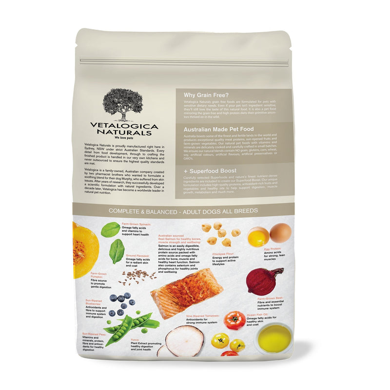 Vetalogica Naturals Grain Free Salmon Dry Dog Food 13kg^^^