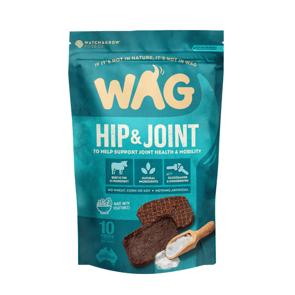 Wag Beef Jerky Hip & Joint 10 Pack-Habitat Pet Supplies