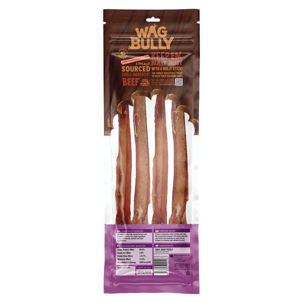 Wag Bully Stick Large 4 Pack