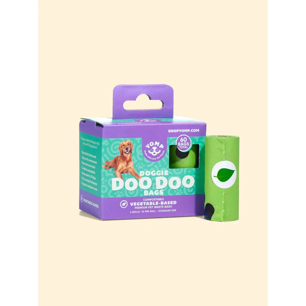 Yomp Doggie Doo Doo Compostable Poop Bags 6 Rolls 60 Bags-Habitat Pet Supplies