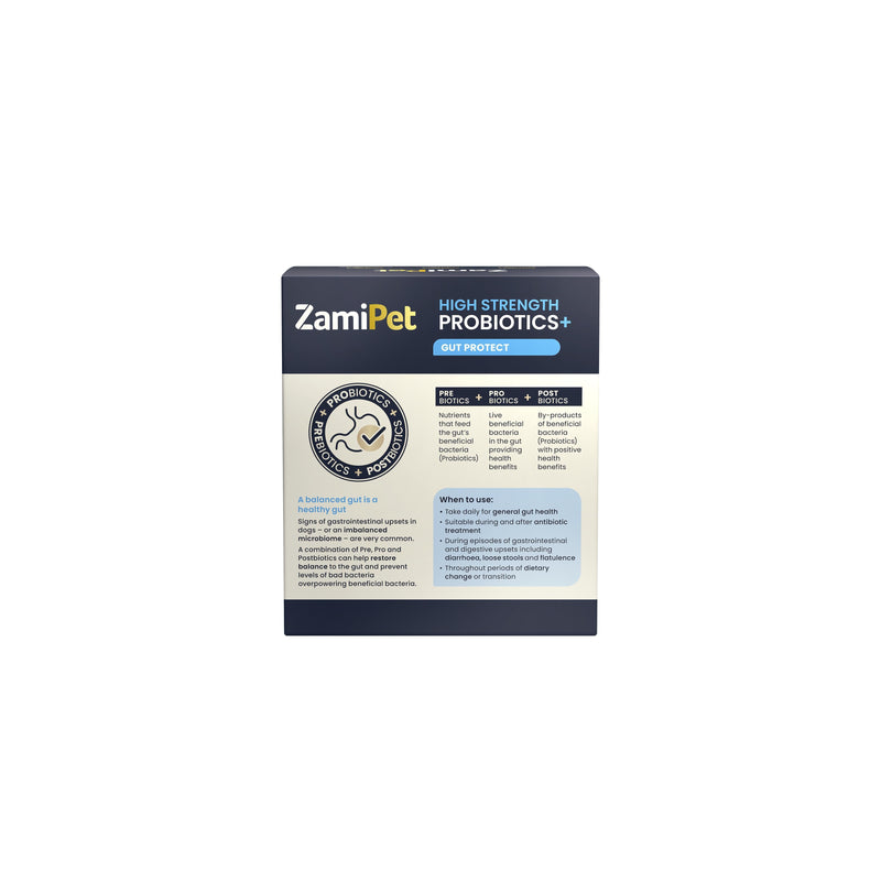 ZamiPet High Strength Probiotics Gut Protect for Dogs 30 Sachets