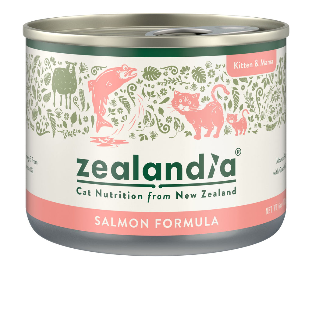 Zealandia Kitten and Mama Salmon Mousse Pate Wet Cat Food 170g^^^-Habitat Pet Supplies