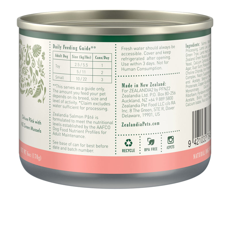 Zealandia Salmon Pate Adult Dog Wet Food 170g