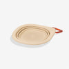 Zee.Dog Go Bowl Collapsible Silicone Travel Bowl Biscotti Beige