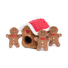 Zippy Paws Christmas Burrow Gingerbread House Dog Enrichment Toy***-Habitat Pet Supplies