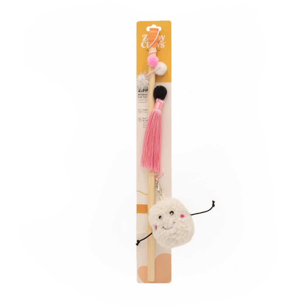 Zippy Paws Zippy Claws Catnip ZippyStick Marshmallow Wand Cat Toy^^^-Habitat Pet Supplies