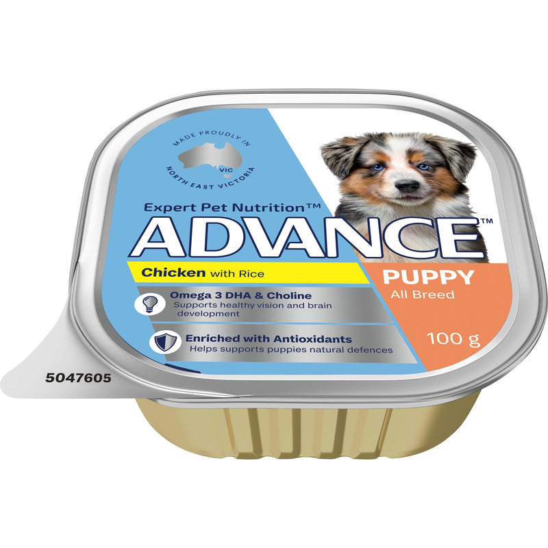 Advance Chicken and Rice All Breed Puppy Wet Food 100g^^^