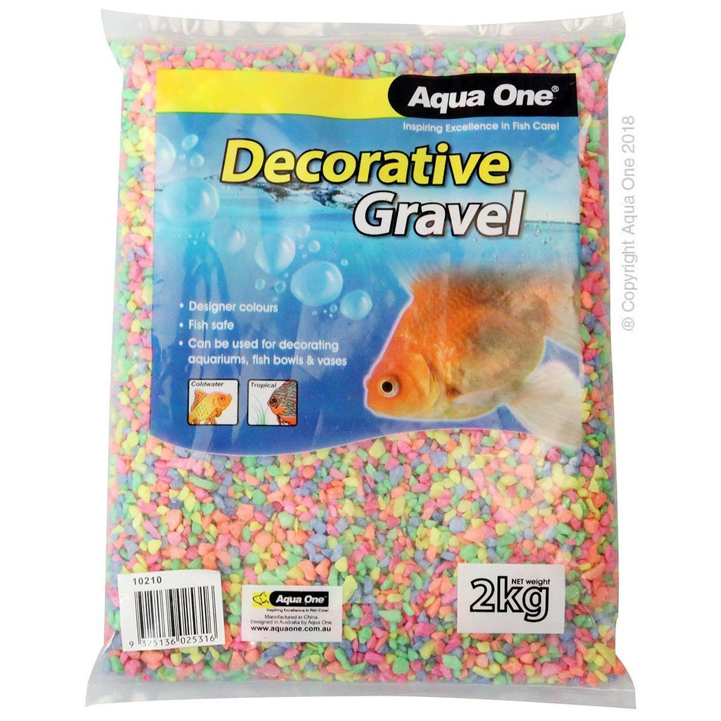 Aqua One Gravel Neon 2kg-Habitat Pet Supplies