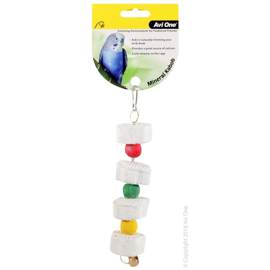 Avi One Bird Toy Mineral Flower Kabob-Habitat Pet Supplies