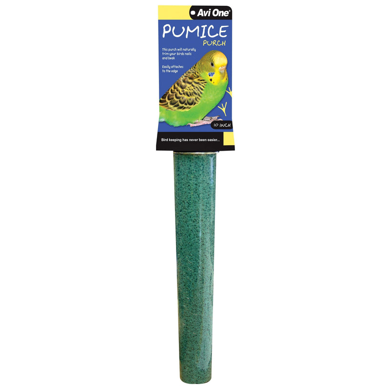 Avi One Pumice Bird Perch Green Large-Habitat Pet Supplies