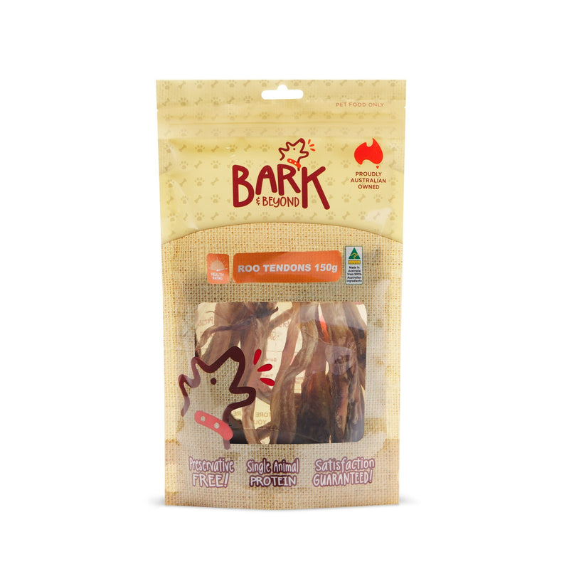 Bark and Beyond Kangaroo Tendons Dog Treats 150g-Habitat Pet Supplies